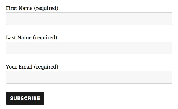 mailchimp contact form 7 separate fields fname lname